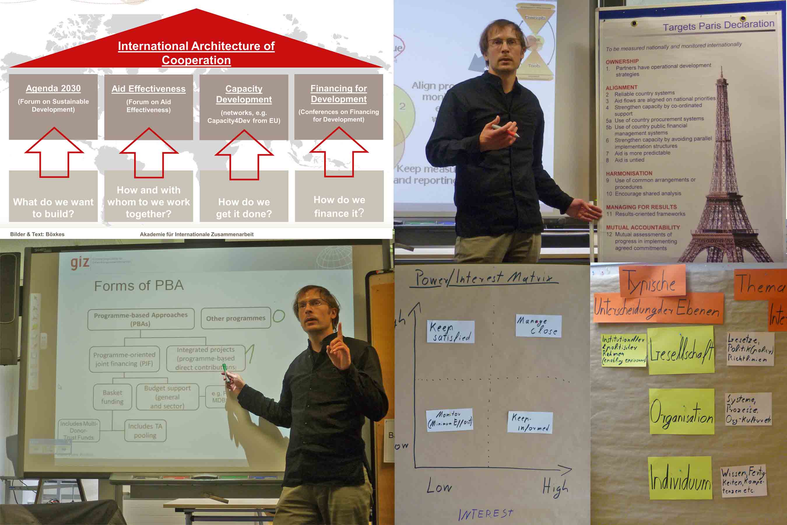 Kursdurchführung: Präsenzveranstaltungen an der Akademie für Internationale Zusammenarbeit